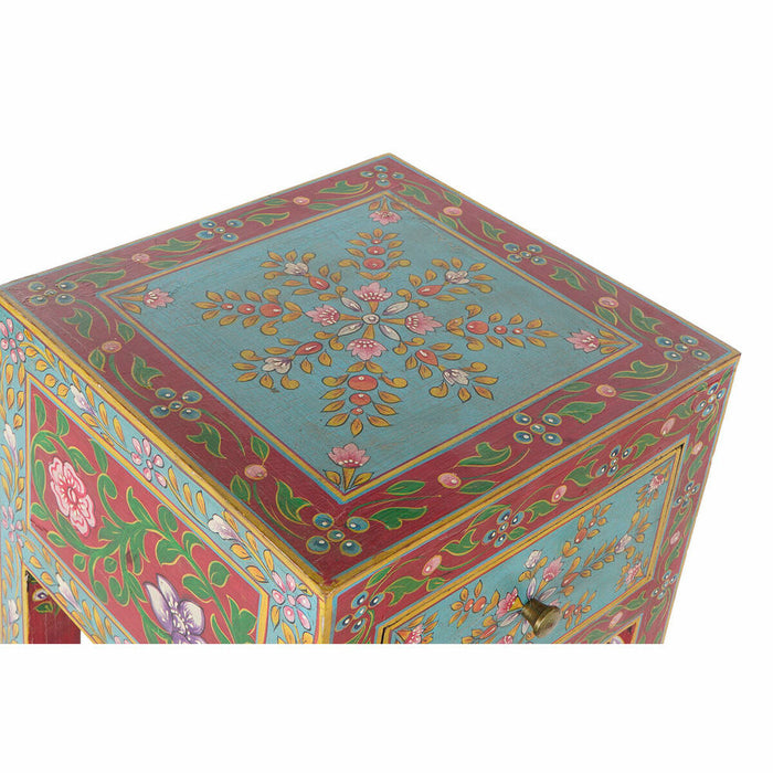 Masa laterală DKD Home Decor 8424001853236 Acrilic Lemn de mango Multicolor Natural