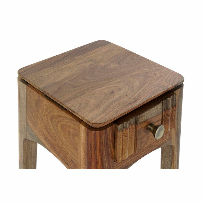 Masa laterală DKD Home Decor Natural Modern (28 x 28 x 70 cm)