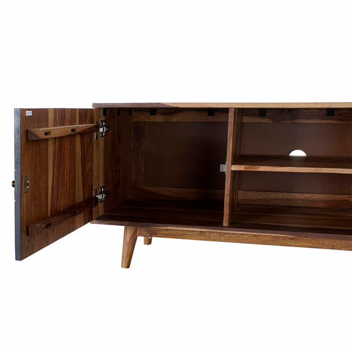 Mobilă TV DKD Home Decor Negru Natural Lemn 130 x 40 x 57 cm