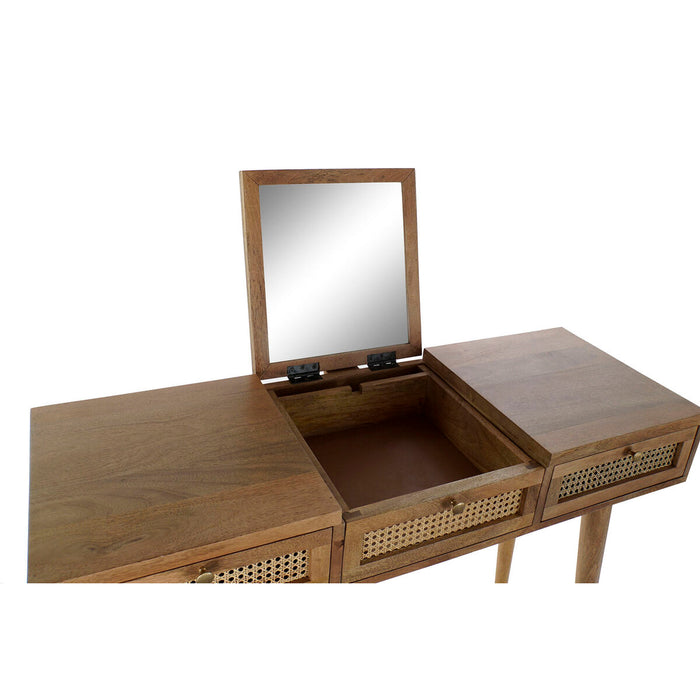 Consolă DKD Home Decor Grilă Natural Ratan Lemn de mango (115 x 40 x 84 cm)