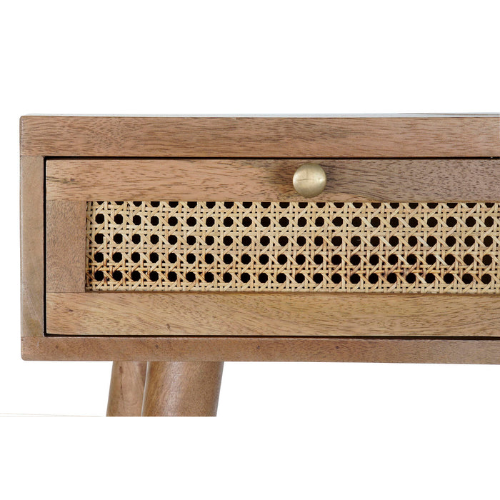 Consolă DKD Home Decor Grilă Natural Ratan Lemn de mango (115 x 40 x 84 cm)