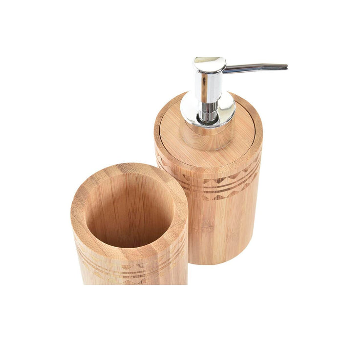 Set de Baie DKD Home Decor Natural Bambus 6,8 x 7,5 x 18 cm