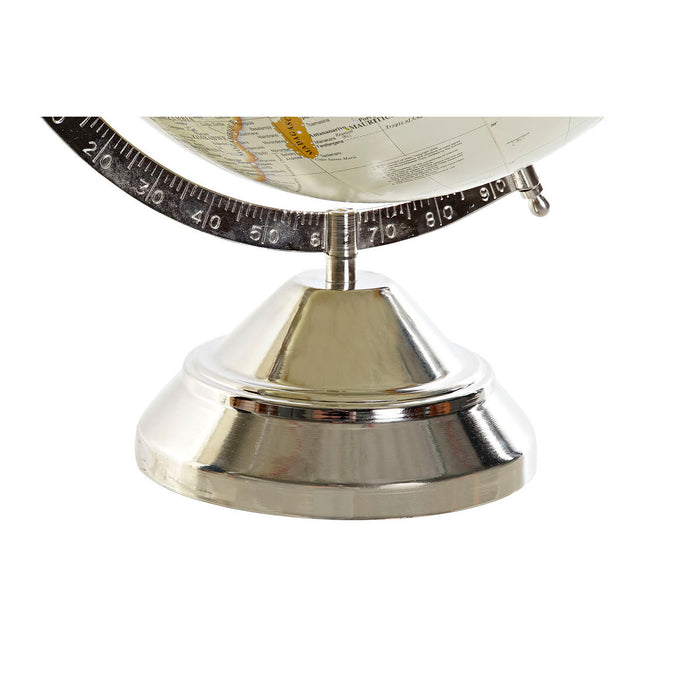Glob Pământesc DKD Home Decor Argintiu Bej Metal (27 x 25 x 40 cm)