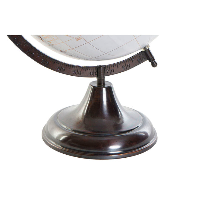 Glob Pământesc DKD Home Decor Alb Roz PVC Metal 28 x 25 x 33 cm