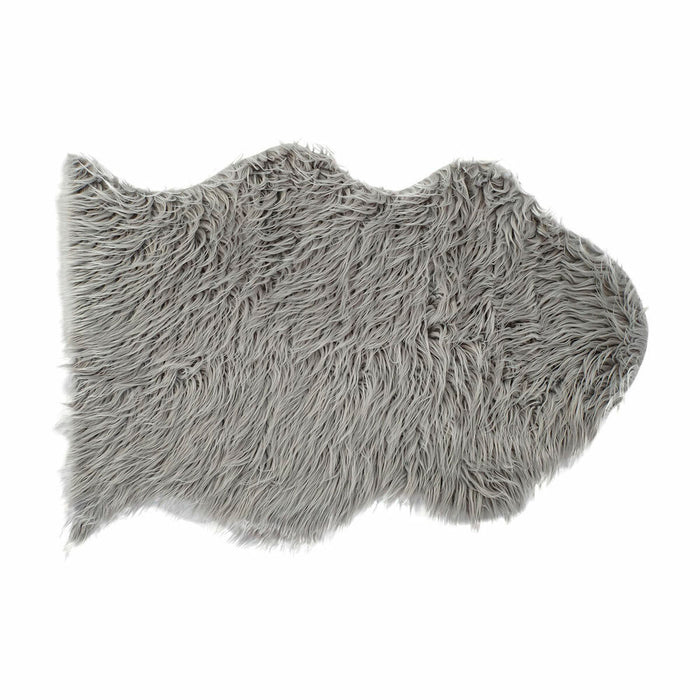 Covor DKD Home Decor Gri Cu păr 60 x 90 x 2 cm