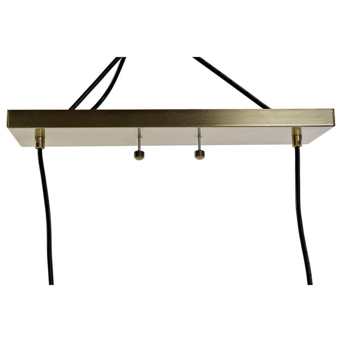 Lustră DKD Home Decor 96 x 50 x 32 cm Geam Auriu* Metal Transparent 50 W