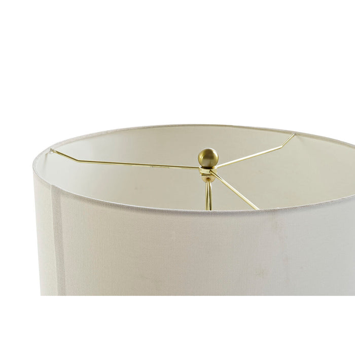 Lampă cu Picior DKD Home Decor 43,5 x 40 x 154 cm Auriu* Metal Alb 220 V 50 W