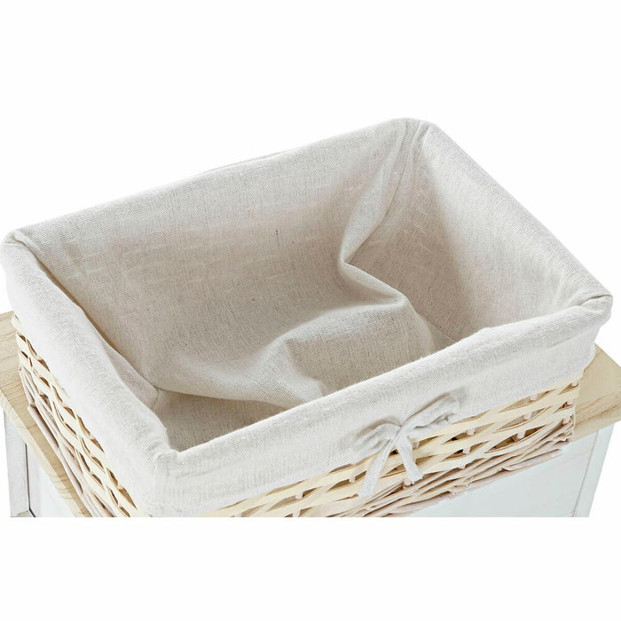 Dulap cu Sertare DKD Home Decor Natural Alb răchită Lemn de paulownia (40 x 29 x 58,5 cm)