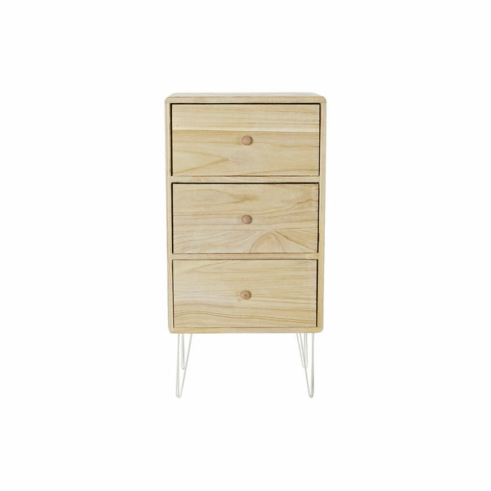 Dulap cu Sertare DKD Home Decor Natural Metal Lemn de paulownia (40 x 29 x 78 cm)
