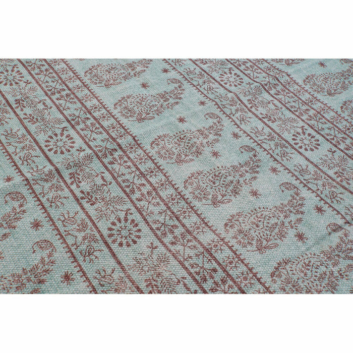 Covor DKD Home Decor 160 x 230 x 0,4 cm Albastru Poliester Verde Arab (2 Unități)