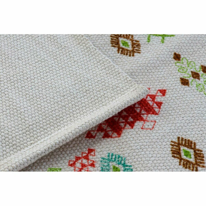 Covor DKD Home Decor 160 x 230 x 0,4 cm Poliester Alb Ikat Boho (2 Unități)