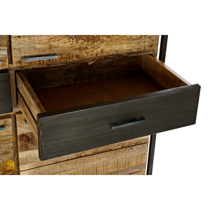 Dulap DKD Home Decor 8424001857029 120 x 41 x 161 cm Natural Negru Oțel Lemn de mango