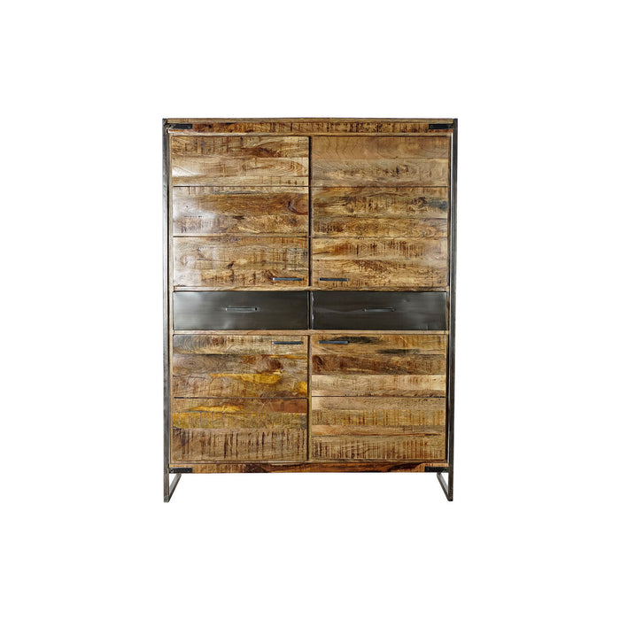 Dulap DKD Home Decor 8424001857029 120 x 41 x 161 cm Natural Negru Oțel Lemn de mango