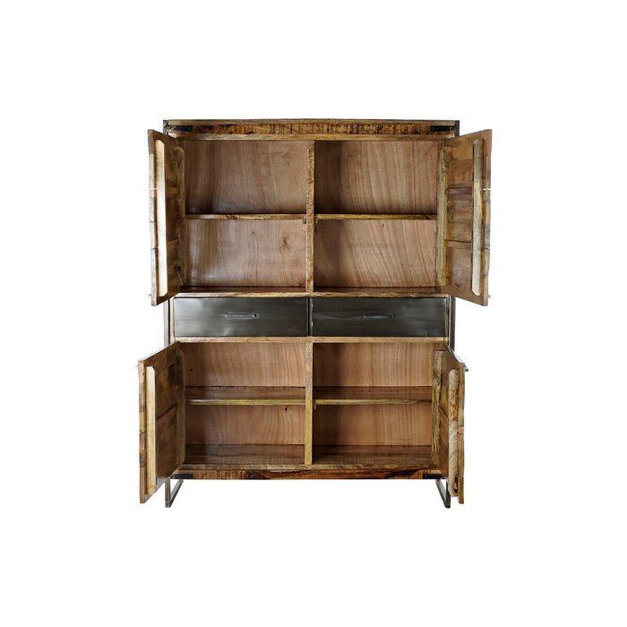 Dulap DKD Home Decor 8424001857029 120 x 41 x 161 cm Natural Negru Oțel Lemn de mango