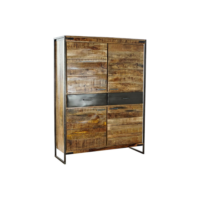 Dulap DKD Home Decor 8424001857029 120 x 41 x 161 cm Natural Negru Oțel Lemn de mango