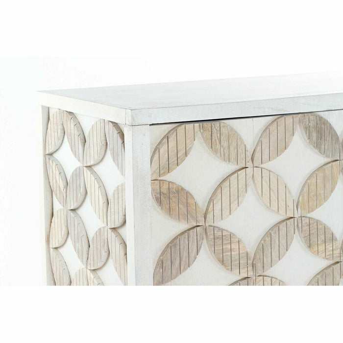 Servantă DKD Home Decor Alb Auriu* Alamă Lemn de mango (93 x 41 x 114,5 cm)