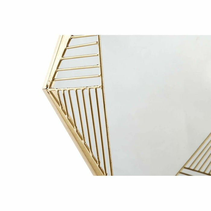 Oglindă de perete DKD Home Decor Geam Auriu* Fier (54 x 5 x 47 cm)