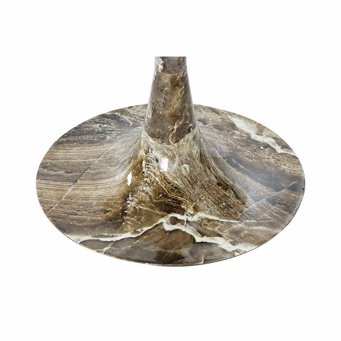 Masa laterală DKD Home Decor Maro Aluminiu Marmură (51 x 51 x 51 cm)