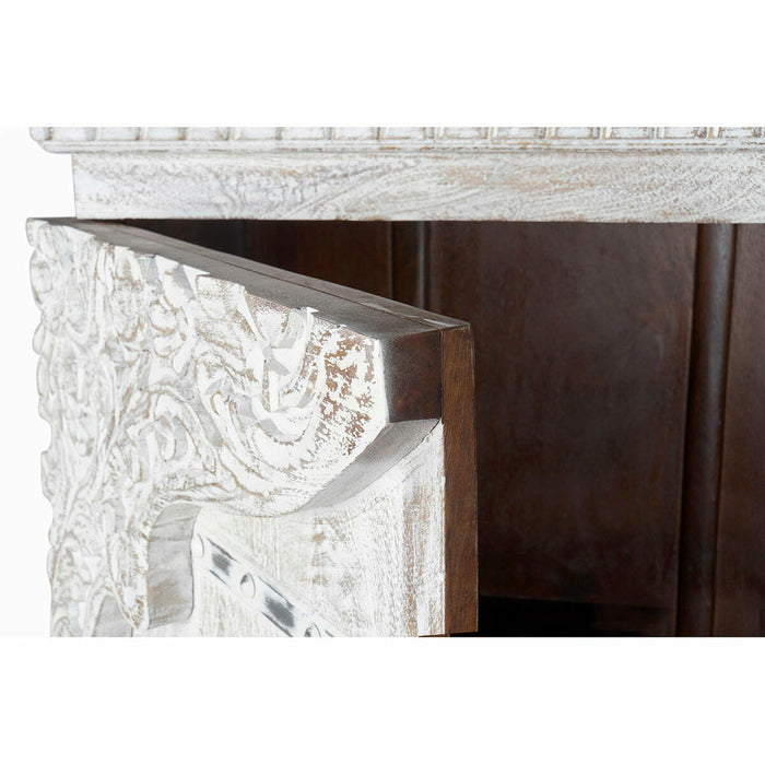 Dulap DKD Home Decor Alb Metal Lemn de mango (100 x 43 x 190 cm)