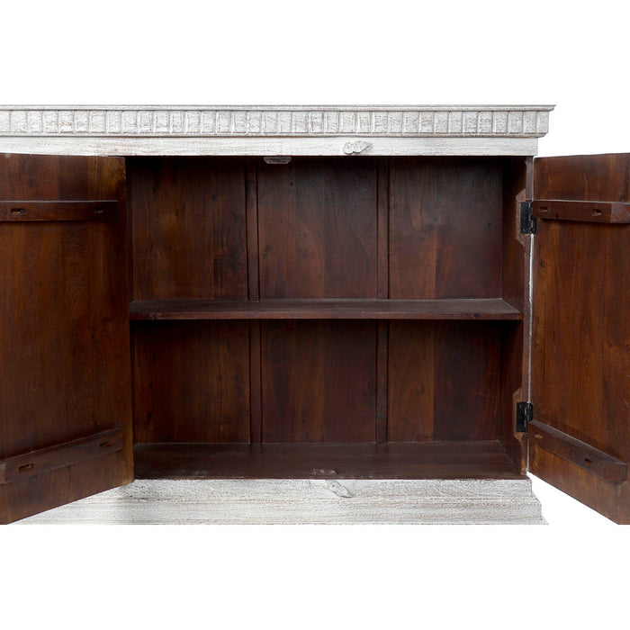 Servantă DKD Home Decor Alb Metal Lemn de mango 190 x 43 x 100 cm