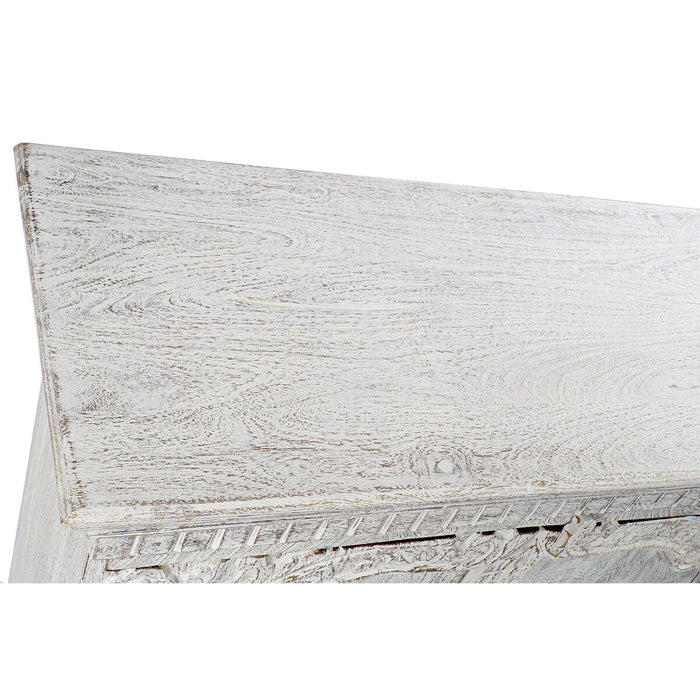 Comodă DKD Home Decor 8424001858354 Metal Alb Lemn de mango Arab 100 x 43 x 100 cm murat