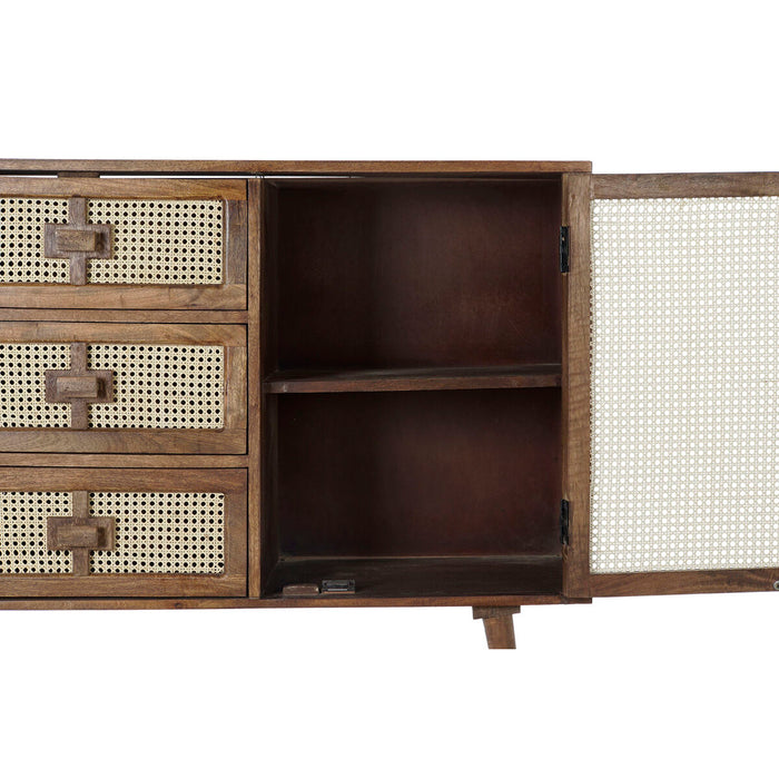 Servantă DKD Home Decor Ratan Lemn de mango (150.5 x 40.5 x 86 cm)