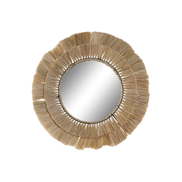 Oglindă de perete DKD Home Decor 55 x 4 x 55 cm Natural Bali