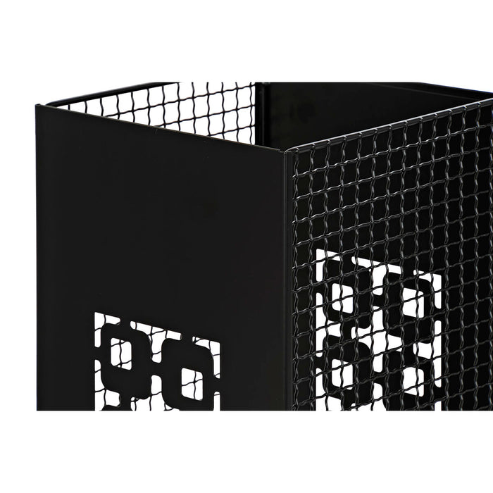 Suport pentru umbrele DKD Home Decor 19 x 19 x 47,5 cm Negru Gri Metal Loft (2 Unități)