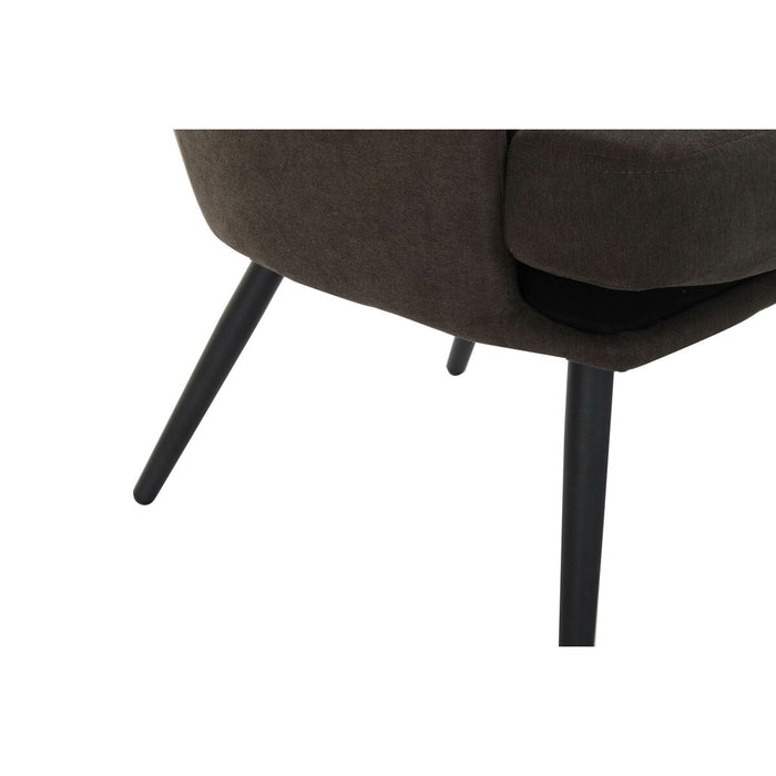 Fotoliu DKD Home Decor Poliester Lemn MDF Gri închis (60 x 57 x 88 cm)