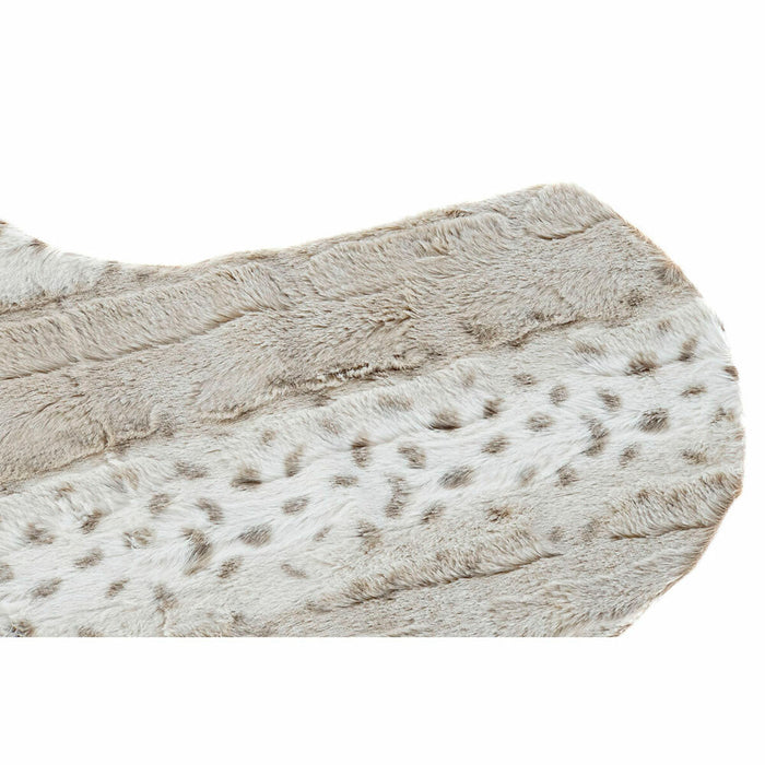 Covor DKD Home Decor 160 x 150 x 2 cm Bej Poliester Cu păr