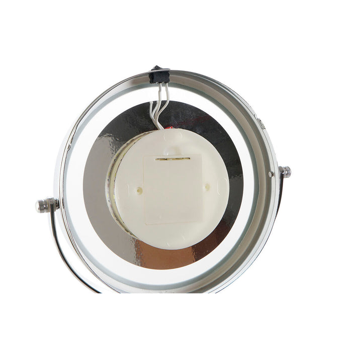 Oglindă cu Efect de Mărire cu LED DKD Home Decor 14,5 x 14,5 x 33 cm Ceramică Alb Metalizat