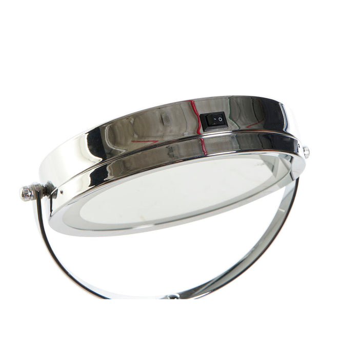 Oglindă cu Efect de Mărire cu LED DKD Home Decor 14,5 x 14,5 x 33 cm Ceramică Alb Metalizat