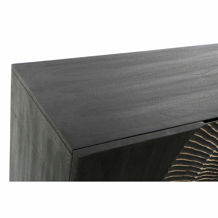 Servantă DKD Home Decor Negru Multicolor Auriu* Metal Lemn de mango 160 x 45 x 75 cm