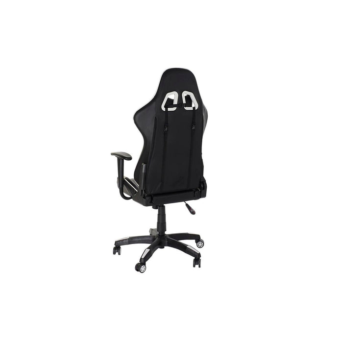 Scaun de birou cu pat DKD Home Decor 70 x 55 x 139 cm Negru Alb