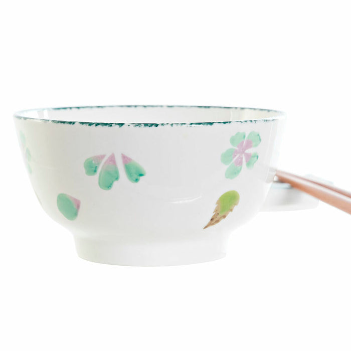 Set de Sushi DKD Home Decor 25 x 25 x 6,5 cm Porțelan Lemn Alb Verde Oriental (6 Piese) (25 x 25 x 6,5 cm) (6 pcs)