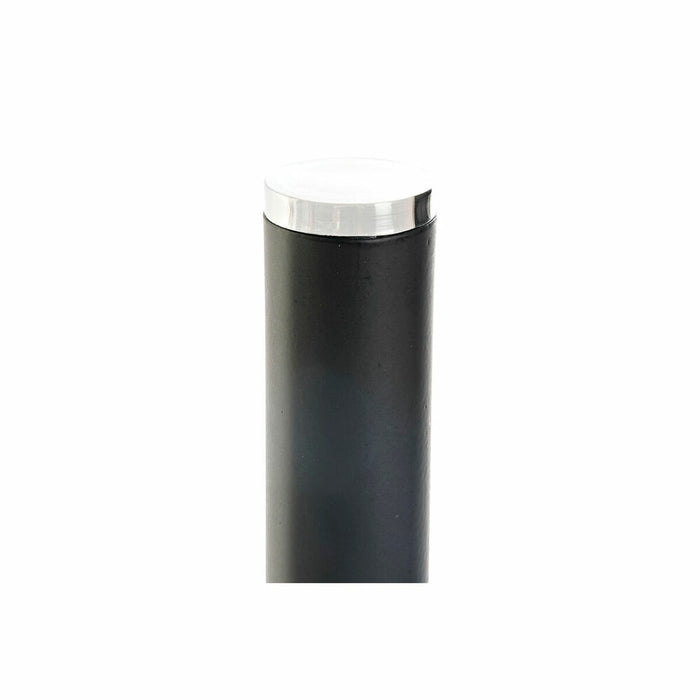 Suport pentru hârtie de bucătărie DKD Home Decor Negru Natural Bambus Oțel inoxidabil 15 x 15 x 34 cm