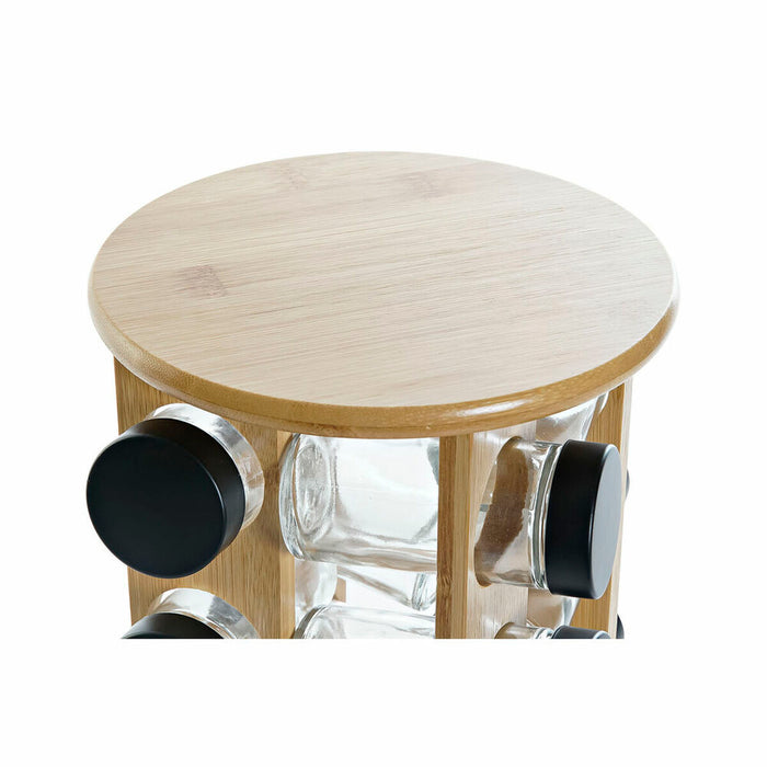 Suport pentru condimente DKD Home Decor Geam 18 x 18 x 25 cm