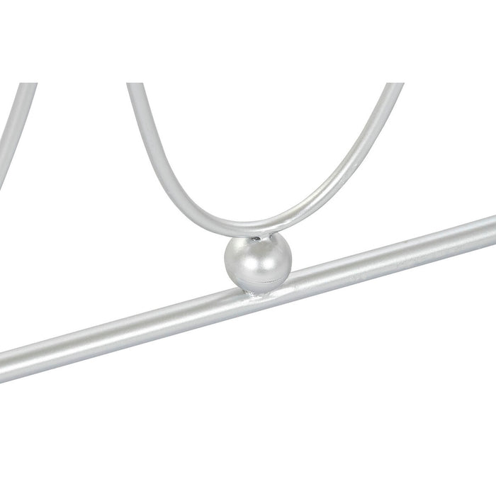 Consolă DKD Home Decor Argintiu Metal Alb Marmură 115 x 35 x 78 cm