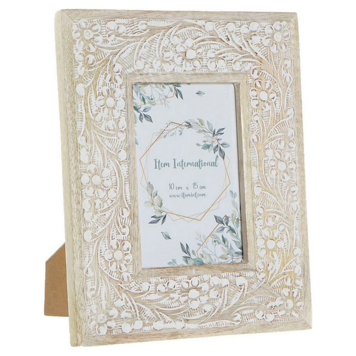 Ramă Foto DKD Home Decor Lemn Plastic Lemn de mango Maro Indian 20 x 2 x 25 cm