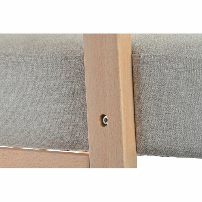 Scaun Balansoar DKD Home Decor Bej Natural Lemn Fag Plastic Lemn MDF 81 x 58 x 90 cm