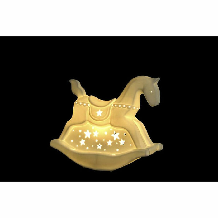 Lampă de masă DKD Home Decor 25 x 10 x 23 cm Porțelan Alb 220 V 25 W