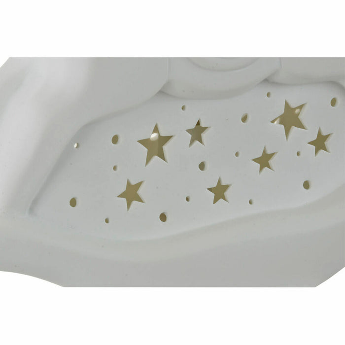 Lampă de masă DKD Home Decor 25 x 10 x 23 cm Porțelan Alb 220 V 25 W
