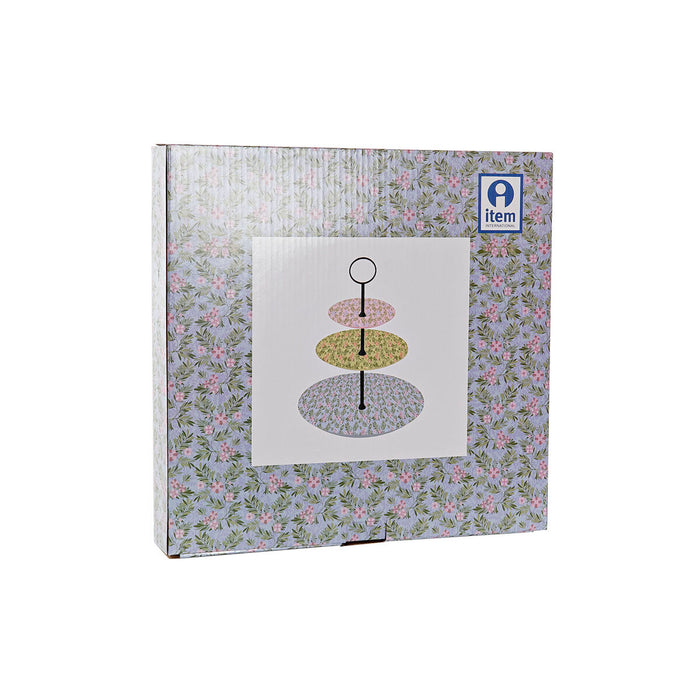 Fructieră DKD Home Decor Multicolor Metal Porțelan 20 x 20 x 30 cm
