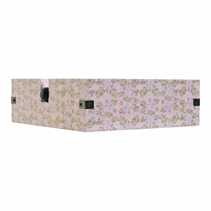 Suport pentru Șervețele DKD Home Decor Albastru Verde Roz Metal Lemn MDF 3 Piese 22 x 18 x 6 cm