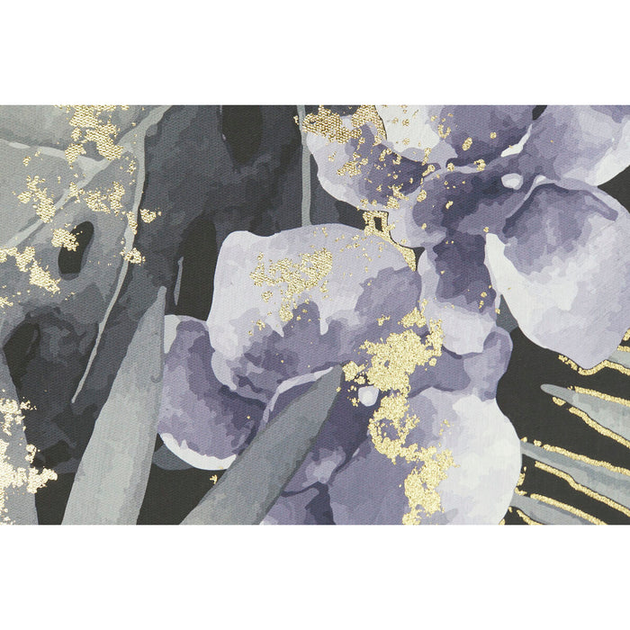 Tablou DKD Home Decor 53 x 4,3 x 73 cm Tropical Frunza a unei plante (2 Unități)