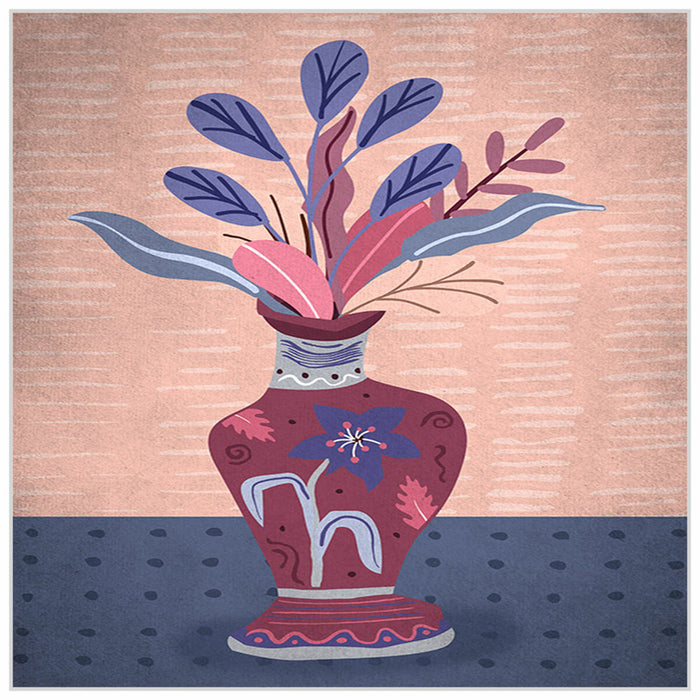 Tablou DKD Home Decor 83 x 4,5 x 83 cm Vază Scandinav (2 Unități)