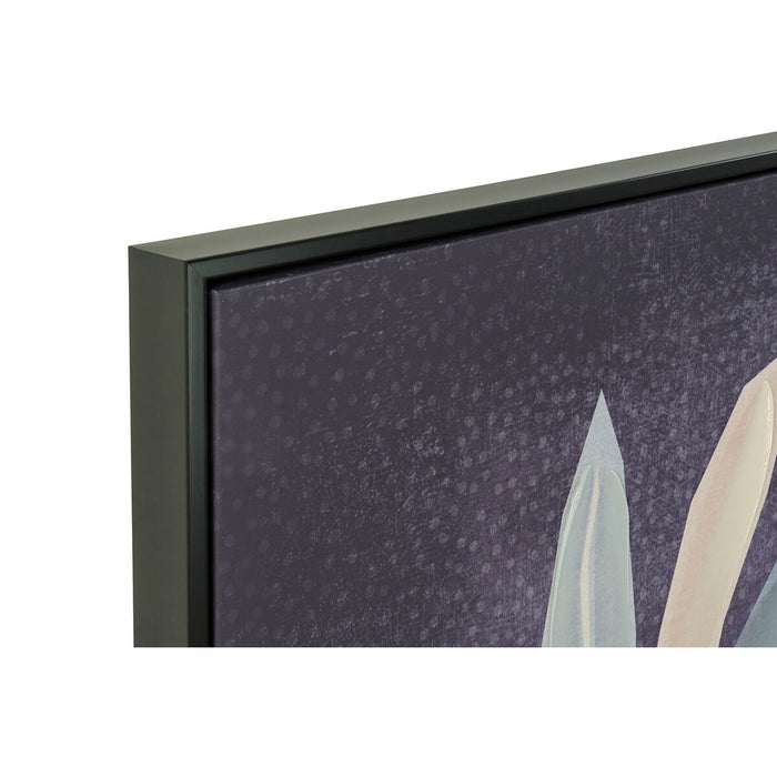 Tablou DKD Home Decor 83 x 4,5 x 123 cm Květiny Modern (2 Unități)