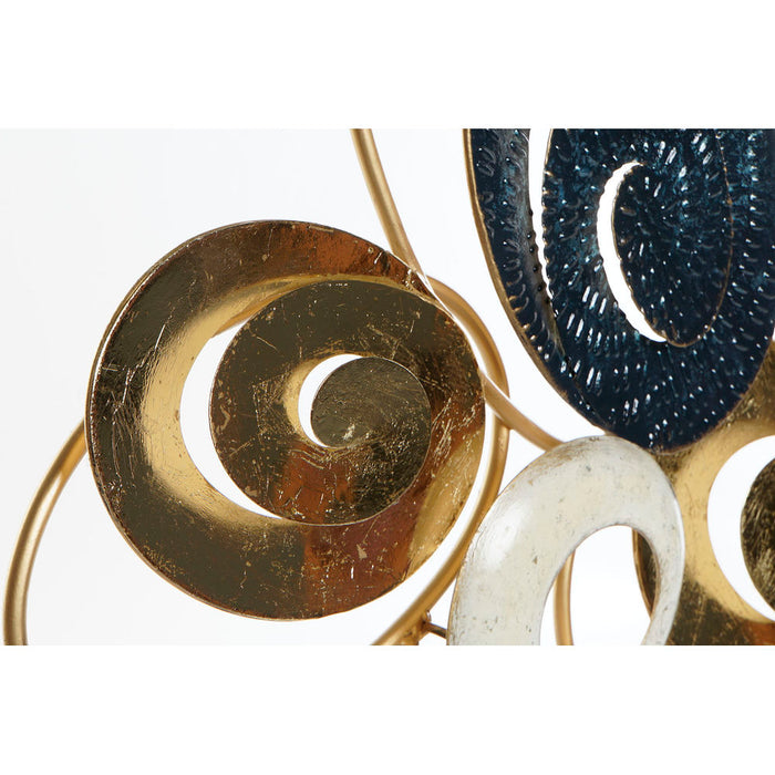 Figură Decorativă DKD Home Decor Auriu* Metal Verde (58.4 x 8.3 x 51 cm)