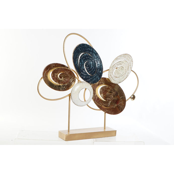 Figură Decorativă DKD Home Decor Auriu* Metal Verde (58.4 x 8.3 x 51 cm)