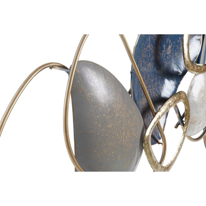 Decorațiune de Perete DKD Home Decor Gri Auriu* Metal (105.5 x 8.3 x 50.2 cm)